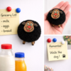 Black sheep magnet and sticky notes Handcrafted Black Sheep Fridge Magnet