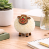 Handcrafted White Sheep Fridge Magnet