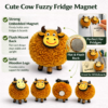 Functionality Picture Handcrafted Brown Cow Fridge Magnet
