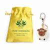 Handcrafted Sheep keychain and pouch set Complete Packaging