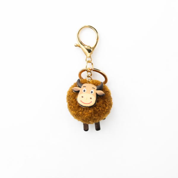 Handcrafted Cow Keychain | Decorative Bag Charm