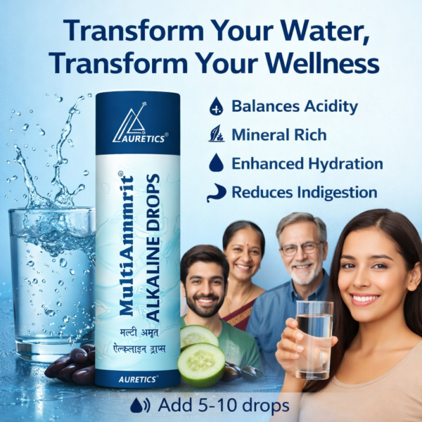 Smiley & Healthy Water Transformation Multi Ammrit Alkaline Drops | Herbal Liquid Blend 100ml