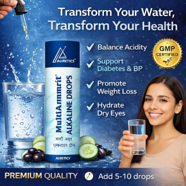 Transform your water, transform health Multi Amrit Alkaline Drops