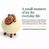 Handcrafted White Sheep Fridge Magnet