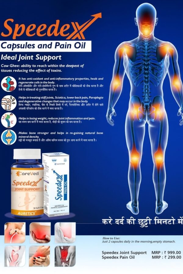 Speedex Ayurvedic Joint Support Capsules 30 Softgels
