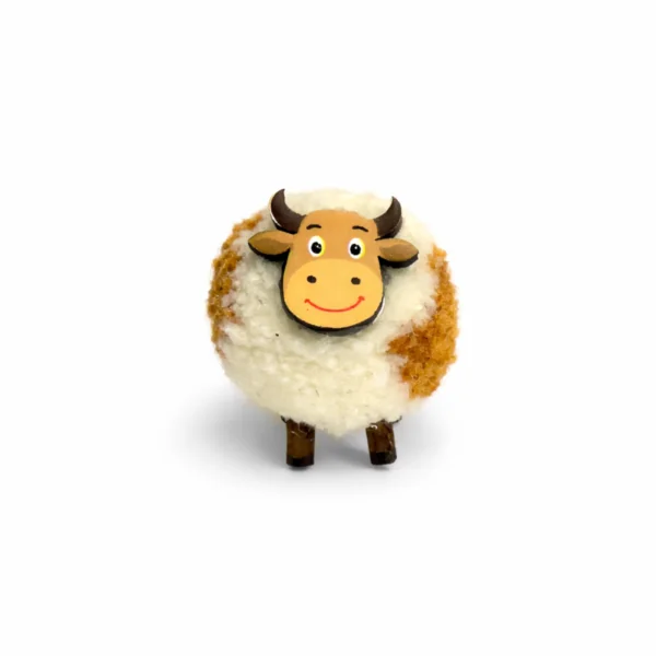 White Brown Cow Fridge Magnet